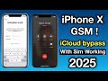 iPhone X GSM Hello Screen iCloud Bypass With Sim Call Working 2025