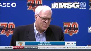 Phil Jackson On Carmelo Anthony  |  April 14  2017  |  2016 17 NBA Season