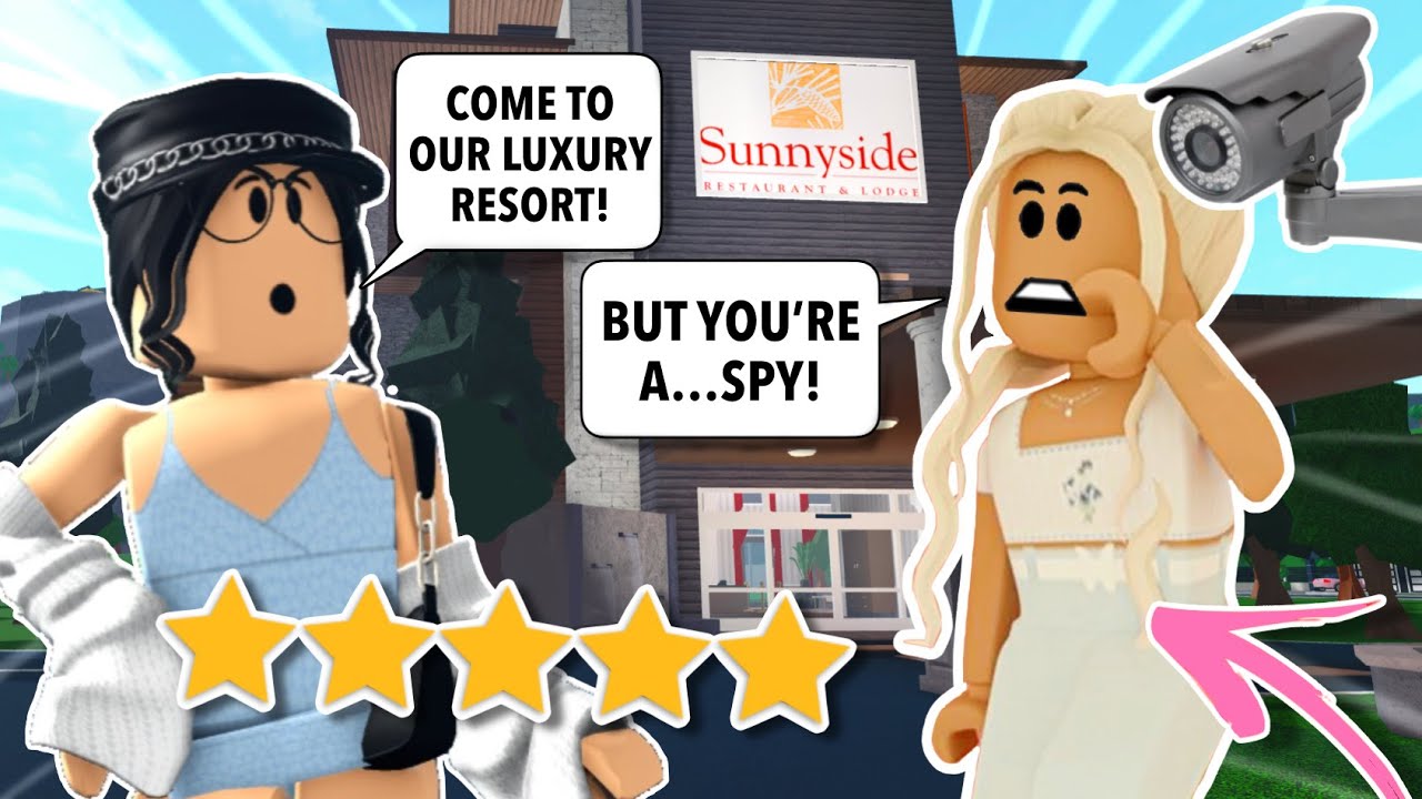We SPIED On Customers In Our LUXURY RESORT! (Roblox Bloxburg) | Melody Plays