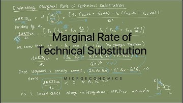 Marginal Rate of Technical Substitution