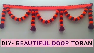 Easy Door Toran From Woolen | DIY Door Hanging Toran from Woolen | POM-POM Door Hanging Toran DIY