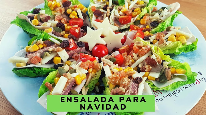 ENSALADA para NAVIDAD muy facil y con ingredientes basicos