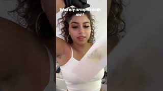 Wax my underarms w me with using SalonCentric #prolific... #Shorts #yourstrulyworldwide