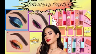 NEW! COLOURPOP POP ART FULL COLLECTION | 3 looks &amp; Colour Stix Swatches