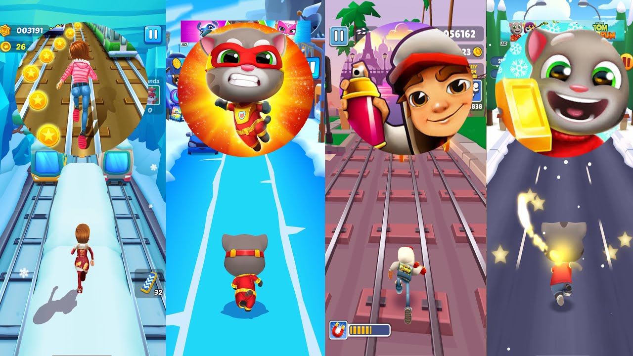 Subway Surfers 2 🆚 Talking Tom Hero Dash 🆚 Subway Subway New Update 🆚 Talking Tom Gold Run