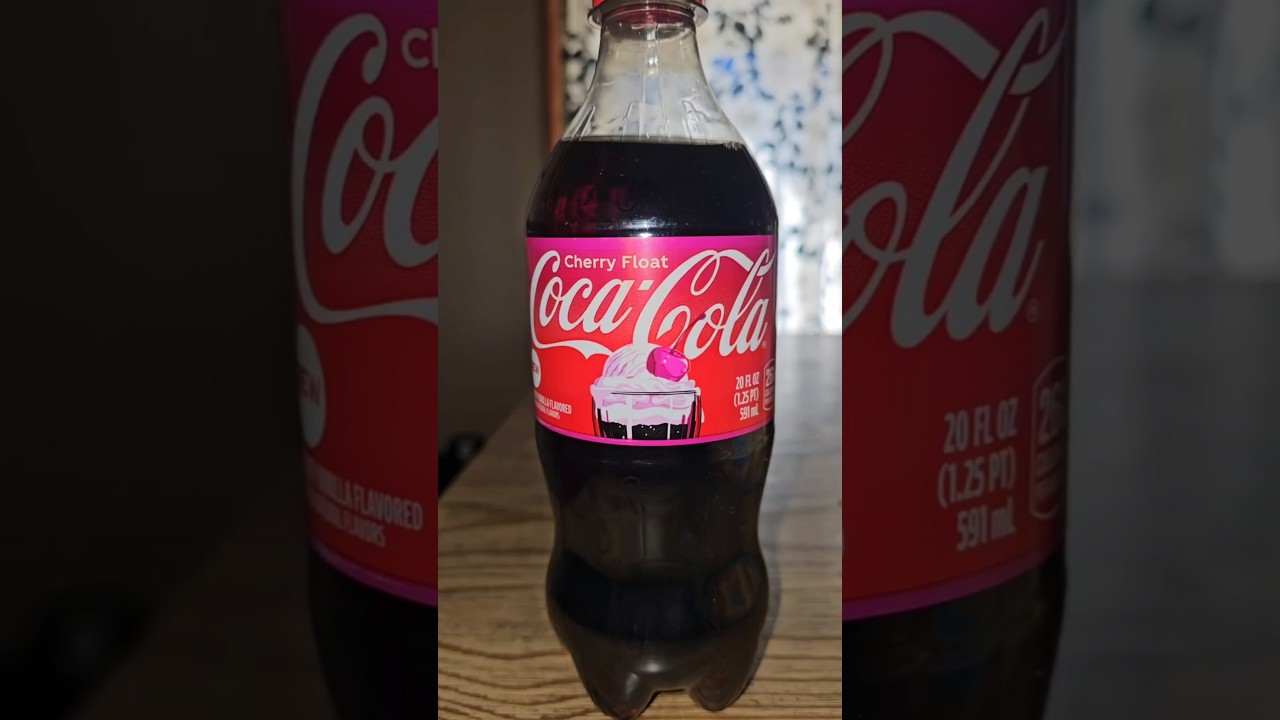 Давайте попробуем новый вкус Coca-Cola — вишневый коктейль с мороженым! 