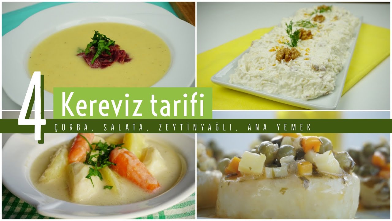 Tam zamanı ! Çorba, salata, zeytinyağlı ve ana yemek! Kerevizden 4 farklı tarif / Figen Ararat
