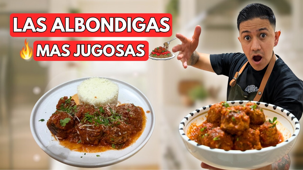 ALBÓNDIGAS CASERAS SIN HARINA 😱 Receta Fácil y MUY JUGOSAS