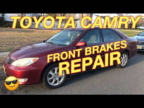 TOYOTA CAMRY Front BRAKES INSTALLATION - Changing Brake Pads and Rotors
