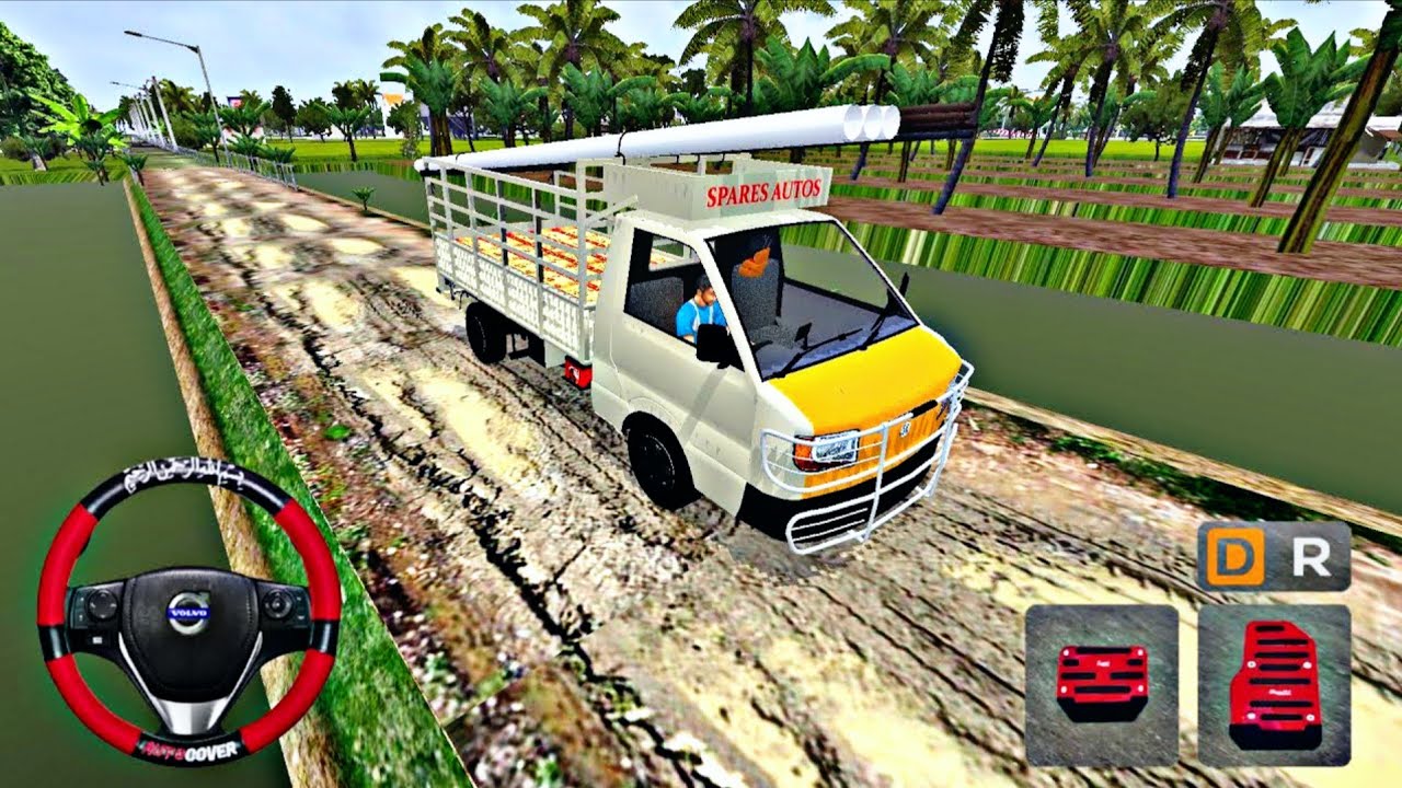 Ashok Leyland mini truck offroad driving in bus simulator indonesia💥| #truck | Rokygamer 2.1