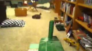 Tractor jumping!