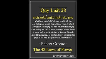 Tóm Tắt 48 Nguyên Tắc Chủ Chốt Của Quyền Lực - Robert Greene