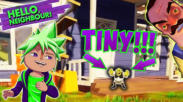 CHIPMUNK vs SUPER TINY SHREK | Hello Neighbor Mod
