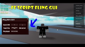 SCIRPT ROBLOX FE FLING GUI✨🎮/ EXPLOIT ROBLOX FLING