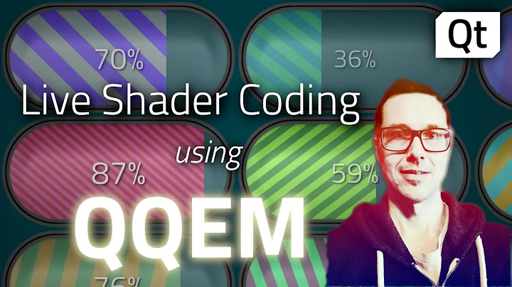 Live shader coding using QQEM