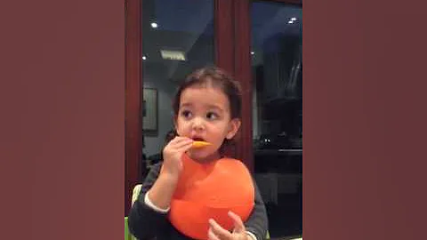 Jenna chatting over mango