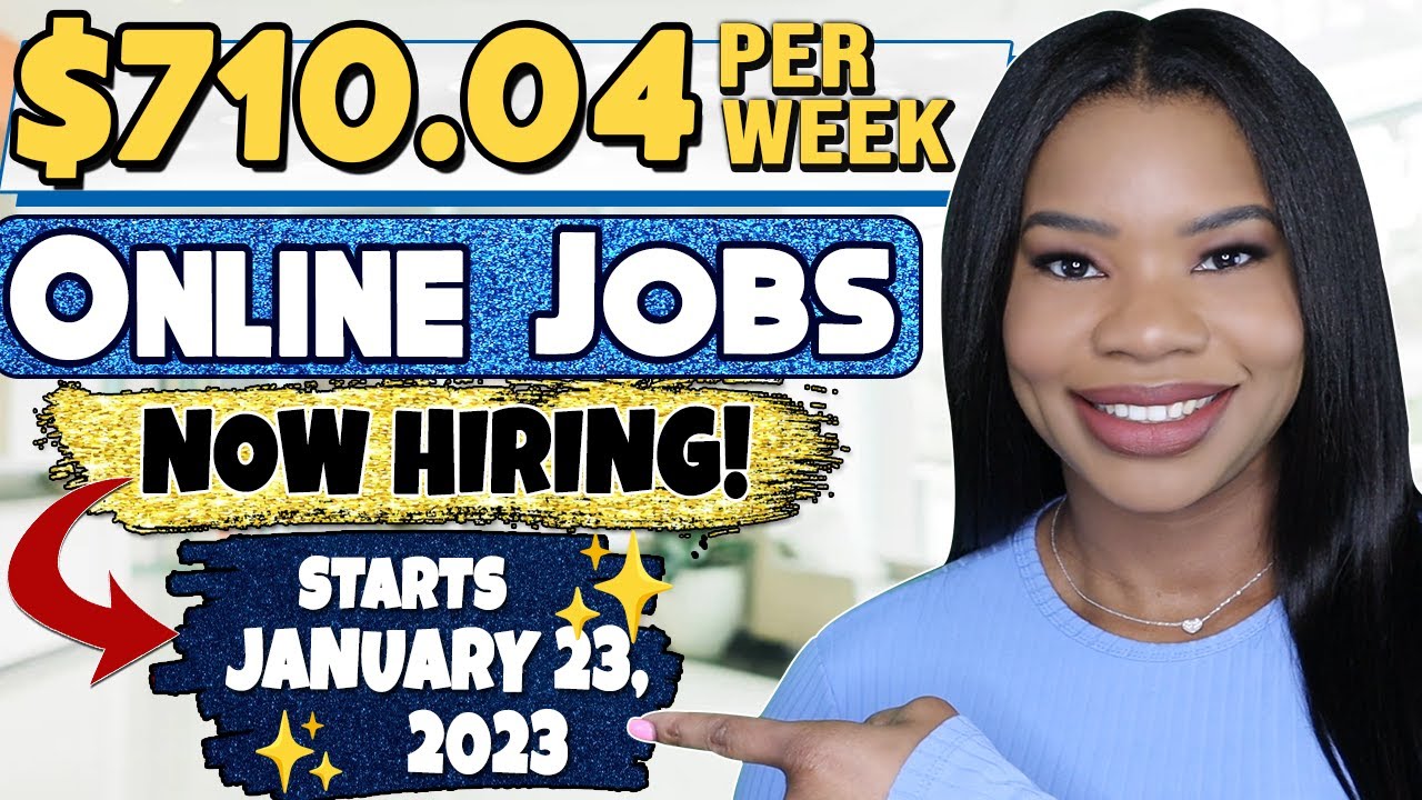 $710.04 PER WEEK ONLINE JOB! MULTIPLE SHIFTS AVAILABLE! STARTS JANUARY 23, 2023! WORK FROM HOME JOBS