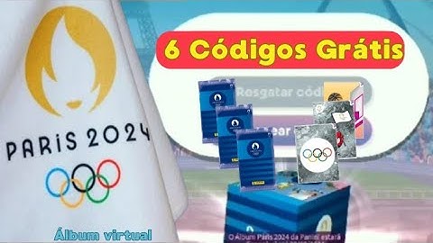 6 Códigos Grátis para o Álbum Virtual das Olimpíadas Paris 2024