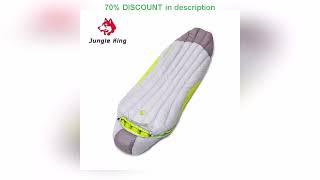 A must-have product! JUNGLEKING Ultralight Mummy Duck Down Sleeping Bag Outdoor Backpacking Campin