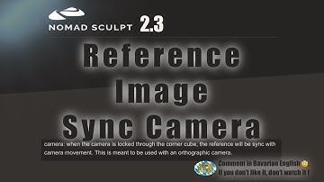 Nomad Sculpt - Reference Image - Pan - Zoom - sync Camera - Lock - Tutorial (V2.3 - 30.8.2025)