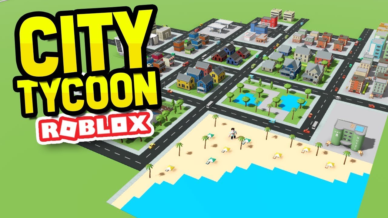 Building A Beach In Roblox City Tycoon Youtube - good town and city games on roblox