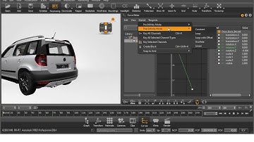 VRED PRO Animation - CurveEditor: Blocks