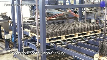 Precision Robotic Mesh Stacking with Pallet Feeder | PL