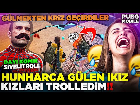 HUNHARCA GÜLEN İKİZ KIZLARI TROLLEDİM!(GÜLME KRİZİ GEÇİRDİ) 🤣GÜLMEK GARANTİ😂 #xoneDAYI PUBG MOBİLE