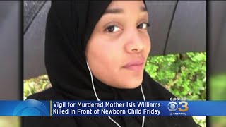 Community Grieves At Vigil For Murdered Mother In East Germantown