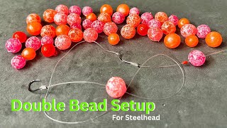 HOW TO Setup A Double Bead Rig For Winter Steelhead Fishing