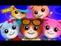 Five Little Kittens | Nursery Rhymes Songs For Children | Kids Song Playlist by Farmees