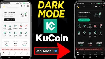 How to enable dark mode on kucoin account||Disable light mode on kucoin account||Unique tech 55