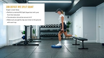 2DB Deficit RFE Split Squat