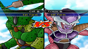 Dragon Ball Z Budokai Tenkaichi 2 CPU Battles Cell (1st Form) vs. Frieza (1st Form) (BO5)