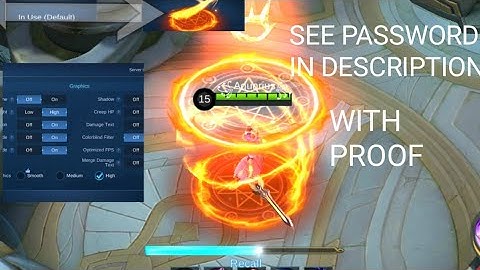MOBILE LEGENDS FIRE CROWN RECALL SCRIPT PASSWORD IN DESCRIPTION