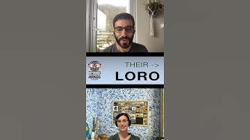 LEARN ITALIAN 🇮🇹 Remember the use of LORO in Italian! #shorts