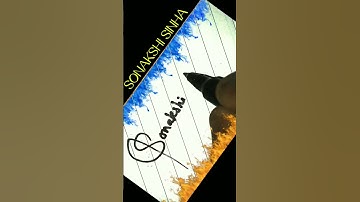 S Letter Signature | #shorts #short #signature #calligraphy  #fyp #status #viral #trending #sonakshi