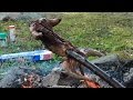 [GRAPHIC] Slingshot Hunting - Squirrel, Chipmunk and Snake Cookout!