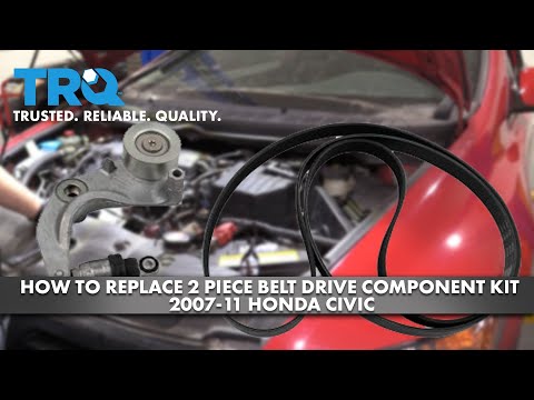 How to Replace Serpentine Belt u0026 Tensioner 2007-2011 Honda Civic