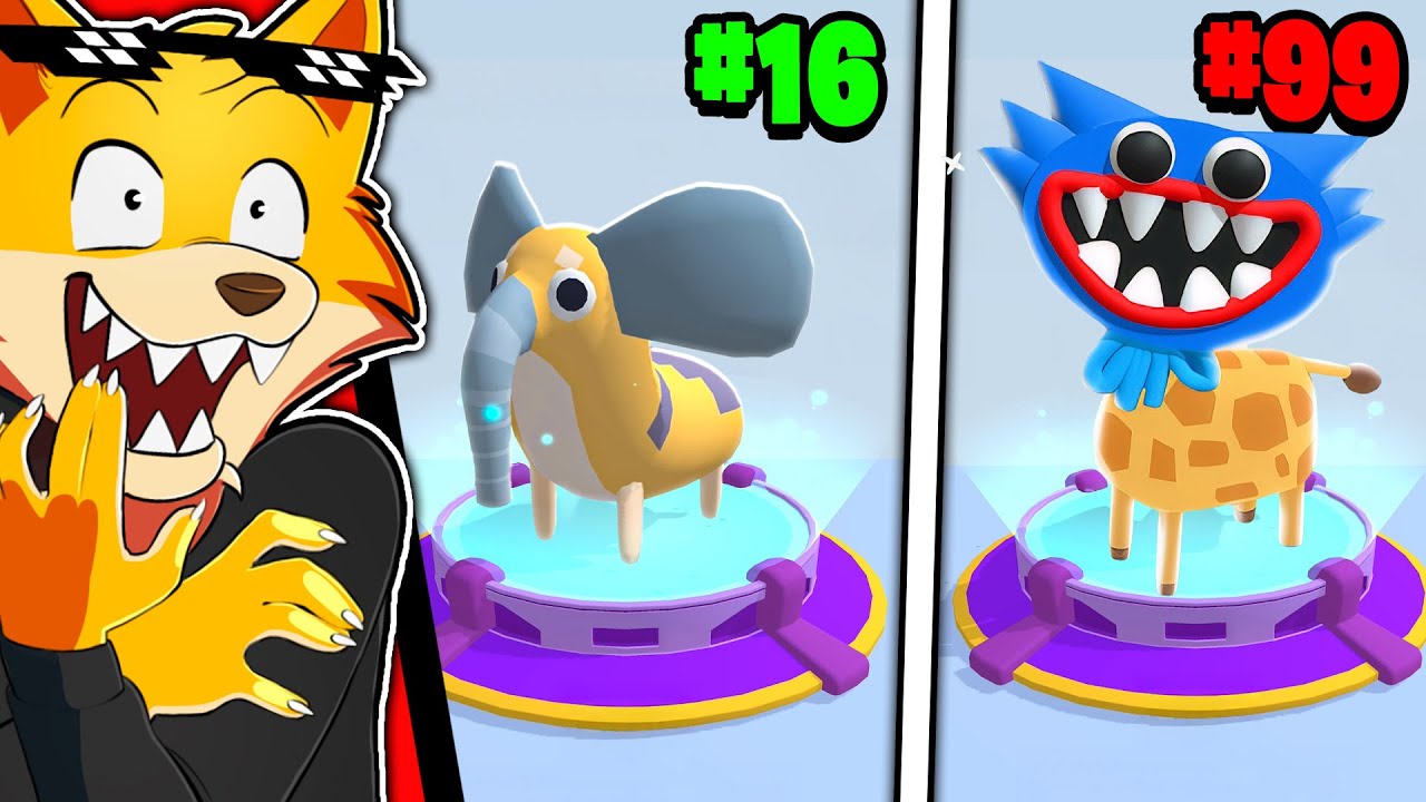 Ho Creato 100 FUSIONI ILLEGALI Tra ANIMALI Per Farle COMBATTERE! C'è Una GIRAFFA HUGGY WUGGY?!