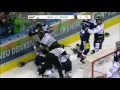 Iserlohn roosters vs eisbren berlin line brawl nov 18 2016