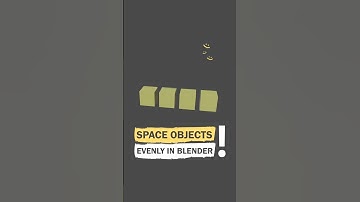 Space Objects Evenly in Blender#blender #blendertutorial #modelingtips #blender3d #cgthink