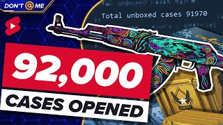 This guy OPENED 92,000 CS:GO cases