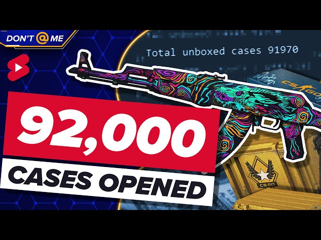 This guy OPENED 92,000 CS:GO cases class=