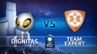 HGC EU - Phase 1 Part 2 - Game 5 - Team expert vs Team Dignitas