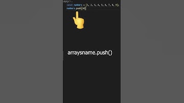 Add Elements To An Array with Javascript #shorts
