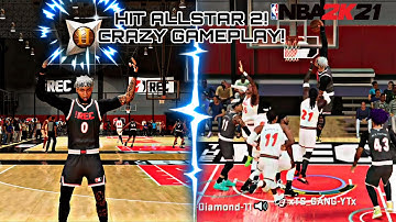 NBA 2K21 NEXT GEN| HIT ALLSTAR 2! CRAZY REC GAMEPLAY!