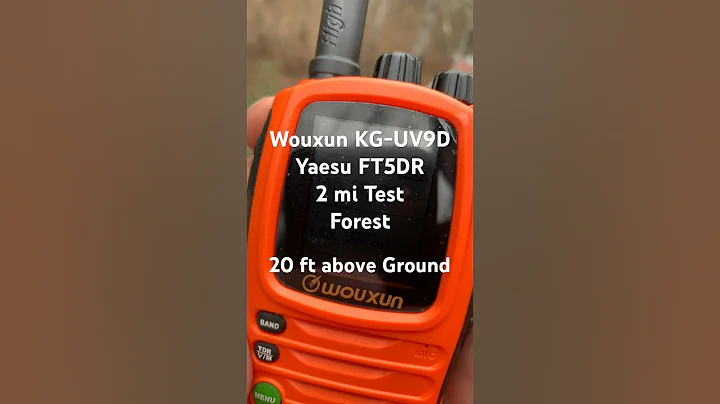 Wouxun KG-UV9D Mate to Yaesu FT-5DR 2 miles Test