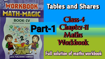 Tables and Shares Class 4 (Part-1) Chapter‐11 Maths-magic @NCERTTHEMIND