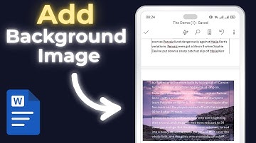 How To Add Background Image In MS Word In Mobile
